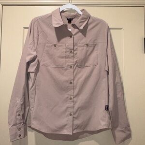 NBW, Patagonia Taupe Button-Up Shirt